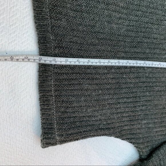 𝅺joie Grey Cable Chunky Knit Wool Batwing Oversized Sweater Size S - Picture 7 of 9